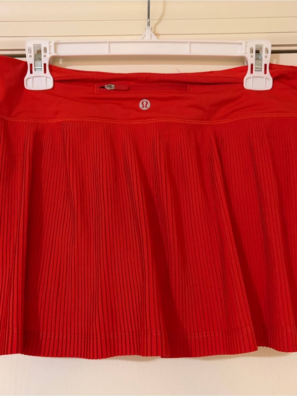 lululemon athletica Red Pleated Tennis-Style Mini Skirt - Picture 2 of 8